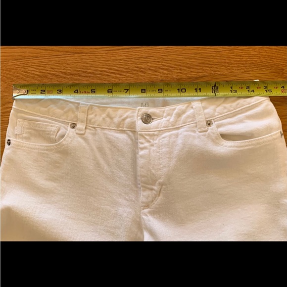 Michael Kors Womens Junior Girls White Logo Pockets Jeans Pants Bottom Size 6 - Picture 5 of 9